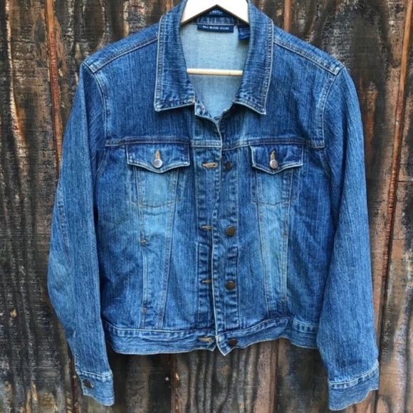Bill Blass Jean Jacket L - Picture 2 of 5